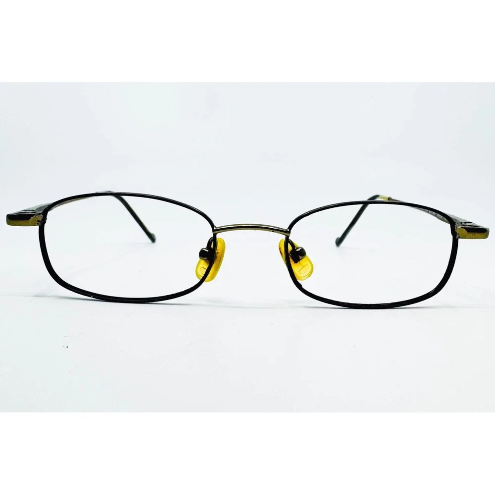 Magnetic Flip Eyeglass Frames Unisex Brown Oval 242 MOCSND 47-19-140
